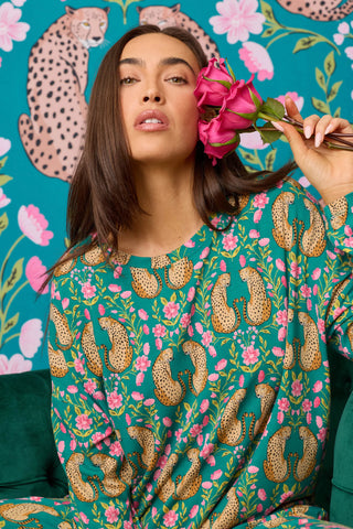 Cheetah Bonita Dreams Long Sleeve PJ Top
