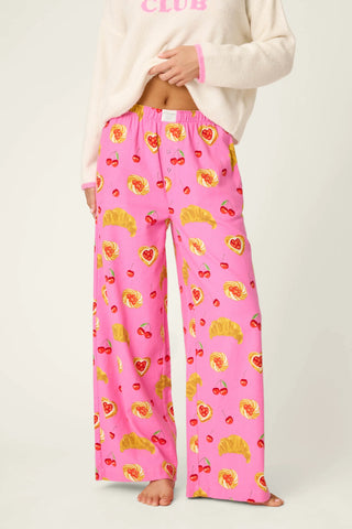 Sweet Cherry Tart Print Pajama Pants