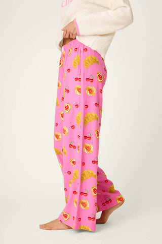 Sweet Cherry Tart Print Pajama Pants