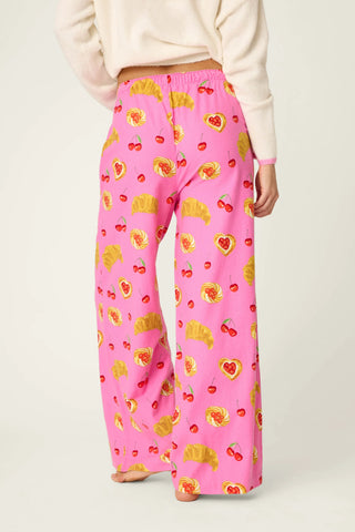 Sweet Cherry Tart Print Pajama Pants