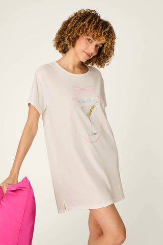 Olive You Martini Print Nightshirt