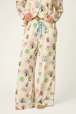 Picture Purrfect Pet Portraits Satin Pajama Pants