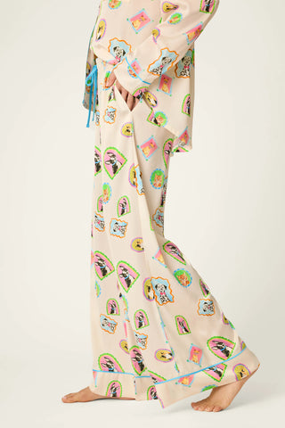 Picture Purrfect Pet Portraits Satin Pajama Pants