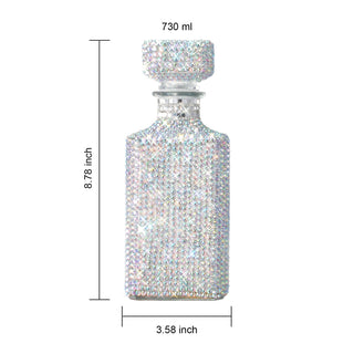 Unique Diamond Rhinestone Decanter 730 Ml Luxurious Whiskey Tequila Wine Decanter Dazzling All Over