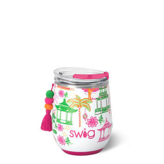 Swig Pagoda Paradise Stemless Wine Cup 12oz
