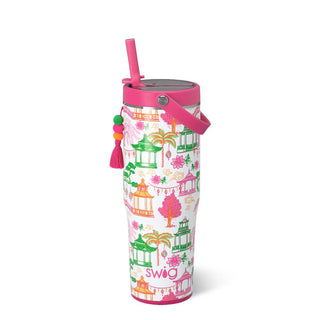 Swig Pagoda Paradise Leakproof To-Go Tumbler 30oz
