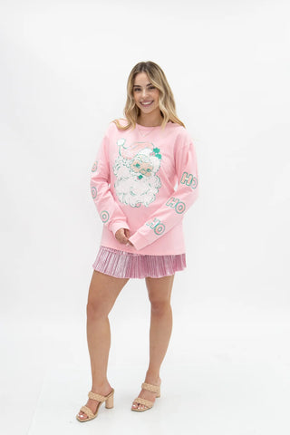 Pinkmas with Santa Top
