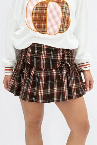 Plaid Fannel Skort