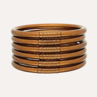 BudhaGirl  Saddle All Weather Bangles® (Set of 6) - Serenity Prayer