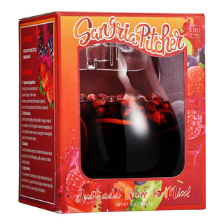 Sangria Drink Mix Acrylic Beverage Pitcher With Lid 72 Oz Homemade Make Your Own Sangria Dried Fruit