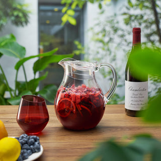 Sangria Drink Mix Acrylic Beverage Pitcher With Lid 72 Oz Homemade Make Your Own Sangria Dried Fruit