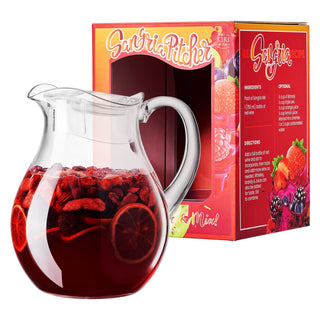 Sangria Drink Mix Acrylic Beverage Pitcher With Lid 72 Oz Homemade Make Your Own Sangria Dried Fruit