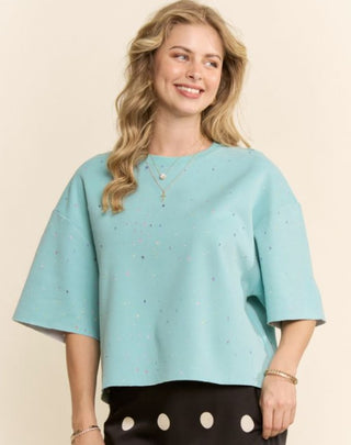 Cosmic Cutout Tee - Blue