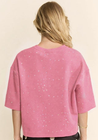 Cosmic Cutout Tee - Pink