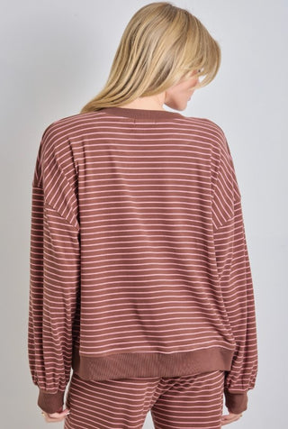 Latte Love Stripe Long Sleeve
