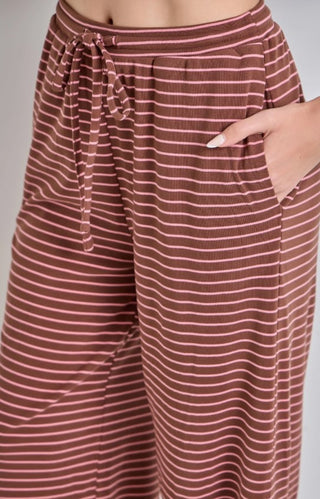 Latte Love Stripe Lounge Pants