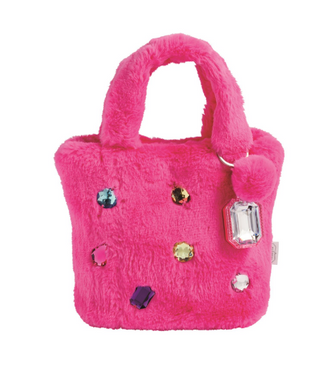 Glitzy Purses With Lip Gloss Keychains - Assorted