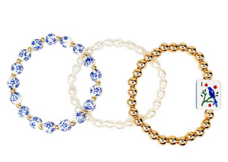 Mahjong Triple Flower Bracelet - Bird Bam