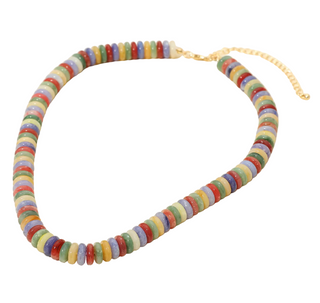 Statement Beaded Necklace - Multi