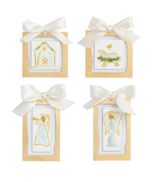 Gold Painted Acrylic Ornament - Assortment