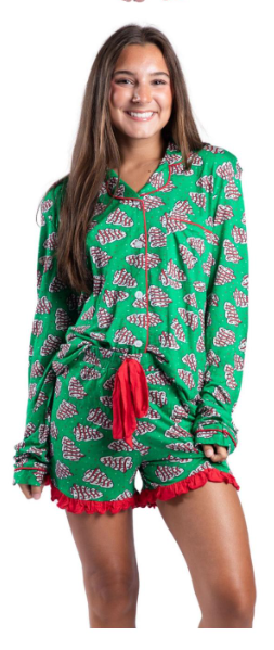 Sweet Christmas Bamboo Pajama Short Set