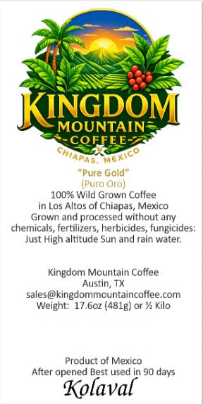 Kingdom Mountain Coffee - 1/2 Kilo Ground