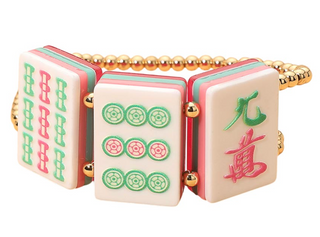 Triple Tile Mahjong Bracelet - Bam, Dot, Crack