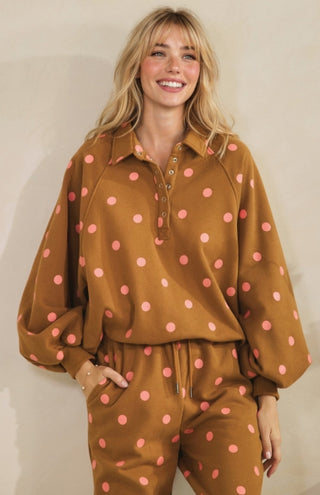 Cinnamon Sprinkle Quarter Snap Pullover