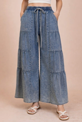 Coastal Calm Chambray Pants