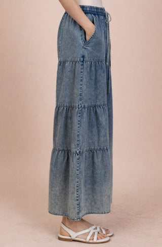 Coastal Calm Chambray Pants