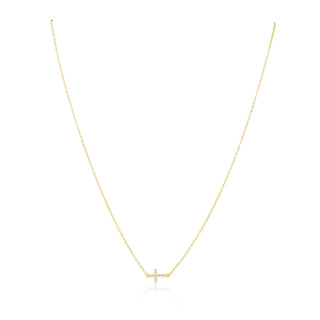 Janet Side Cross Necklace