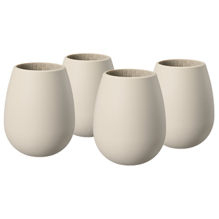 Unbreakable Silicone Stemless Wine Glassware Set Of 4 Reusable Shatterproof Tumbler Drinkware For Wi