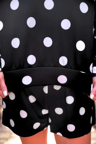 Luna Luxe Pullover Set-Black & White