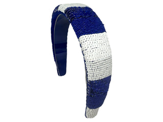 Game Day Solid Headband - Game Day - Royal and White