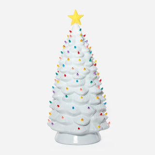 Lit White Tree with Adapter
