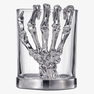 Skeleton Whiskey Glass Tumbler Single 10OZ Halloween Skeleton Glasses 4 3 H Goth Gifts Skeleton Gift