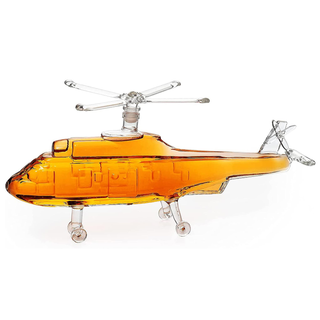 Helicopter Whiskey Decanter Black Hawk Chopper