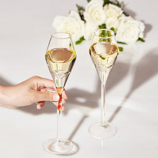 100 Carat Diamond Champagne Flutes Crystal Shaped Inside Wedding Toast Glass Set Of 2 7 Oz Cocktail