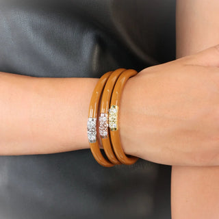 BudhaGirl Three Kings All Weather Bangles® (AWB®) - Caramel