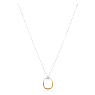 Two Tone Eternity Necklace