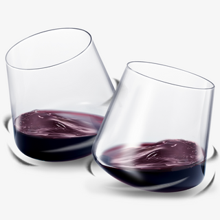 Rolling Un Spillable Stemless Spinning Aerating Wine Glasses Set Of 2 Spill Proof Aerating Wine Glas