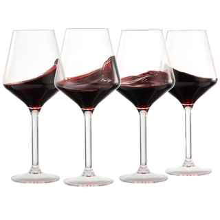 European Style Unbreakable Stemmed Crystal Wine Glasses Set Of 4 100 Us Tritan Drinkware 18 Oz Acryl