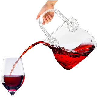 Glass Handbag Purse Decanter Vase For Flowers Wine Whiskey Decanter For Women Womens Bag Shape Fish