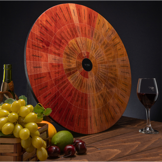 Wine Wheel Handcrafted Wood For Both Amateurs And Connoisseurs A Guide To On Tasting Identifies Prim