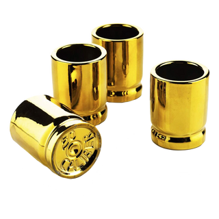 50 Caliber Shot Glasses Set Premium Barware Gift Elegant Drinkware Collection