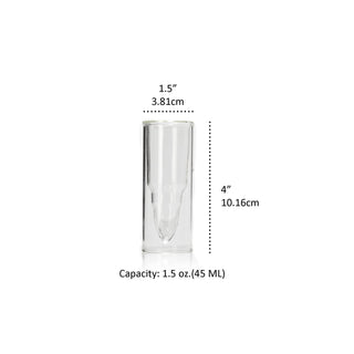 Bullet Shaped Shot Glasses Premium Barware Gift Elegant Drinkware Collection