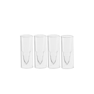 Bullet Shaped Shot Glasses Premium Barware Gift Elegant Drinkware Collection