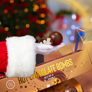 Hot Chocolate Bombs Set Of 6 Delicious Cocoa Bombs Filled With Marshmallows 2 Flavors Caramel Fudge