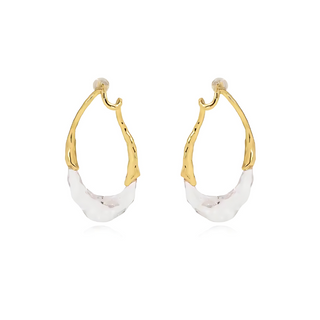 Lyric Two-Tone Earring