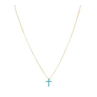 Raya CZ Cross Turquoise